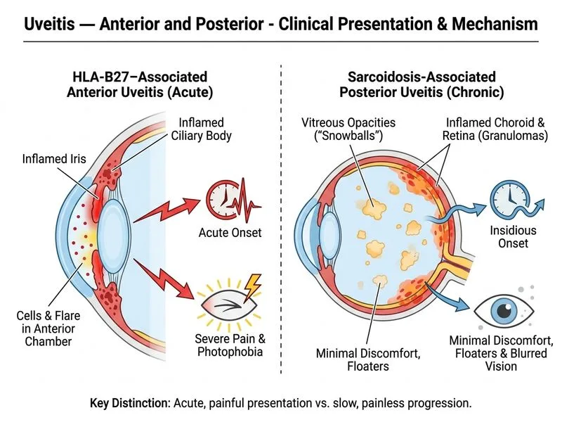 Uveitis — Anterior and Posterior diagram