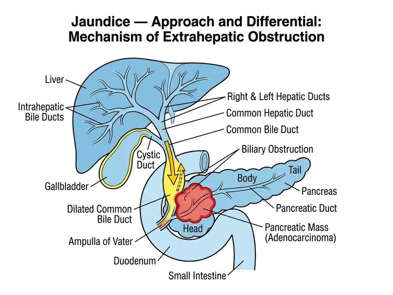 Jaundice — Approach and Differential diagram
