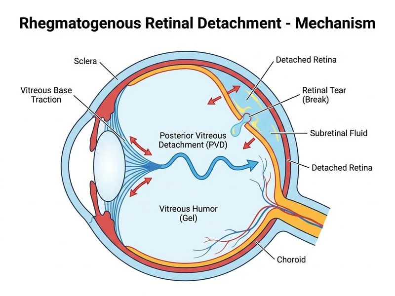 Retinal Detachment diagram