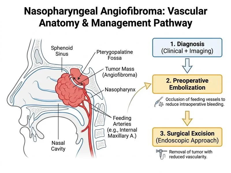 Nasopharyngeal Angiofibroma diagram