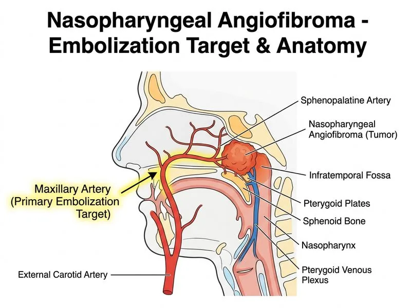 Nasopharyngeal Angiofibroma diagram