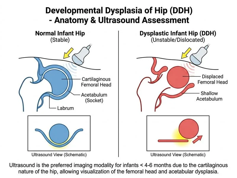 Developmental Dysplasia of Hip diagram