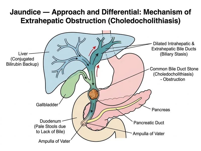 Jaundice — Approach and Differential diagram