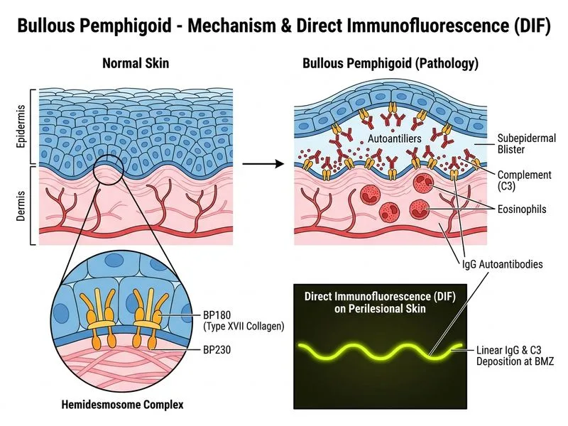 Bullous Pemphigoid diagram
