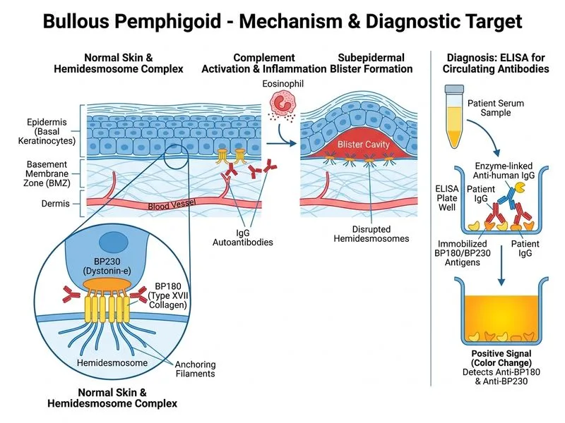 Bullous Pemphigoid diagram