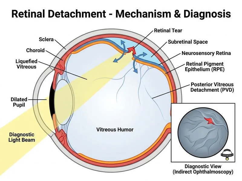 Retinal Detachment diagram