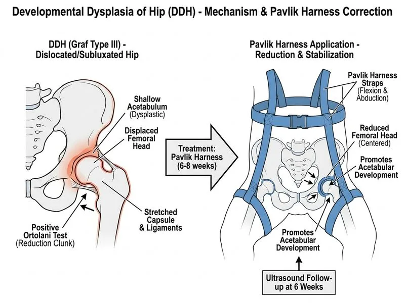 Developmental Dysplasia of Hip diagram