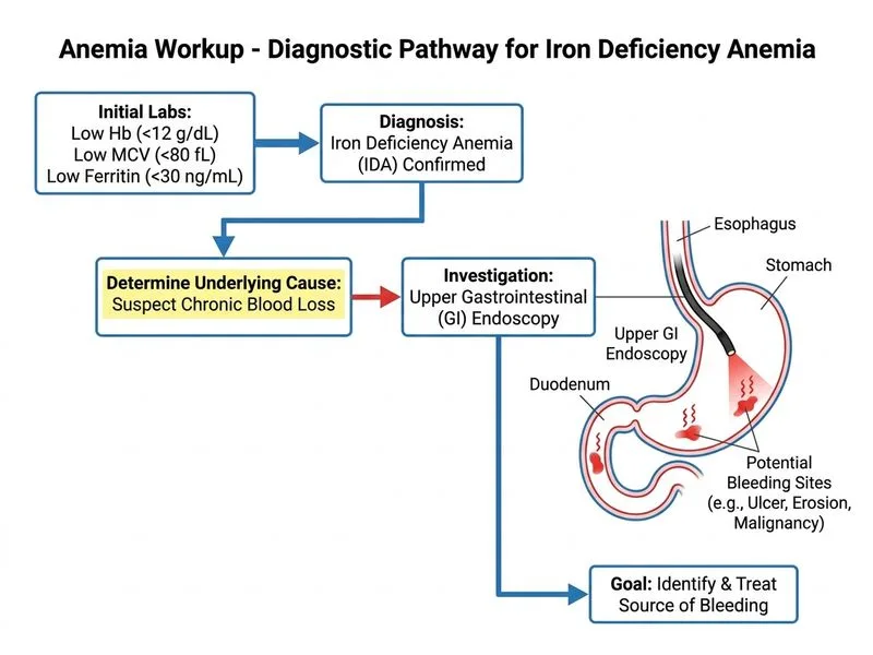 Anemia Workup diagram