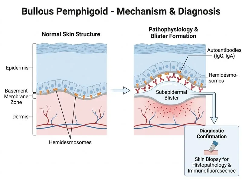 Bullous Pemphigoid diagram
