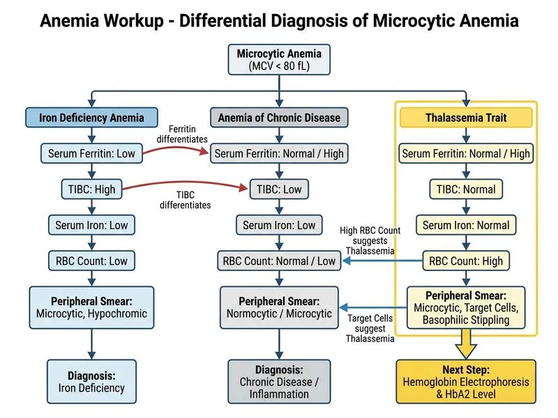 Anemia Workup diagram