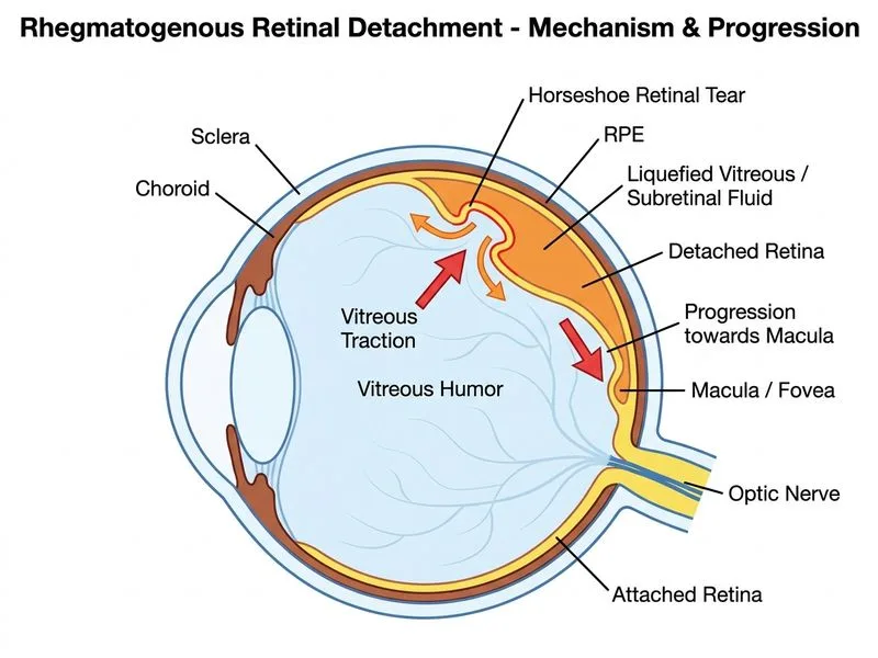 Retinal Detachment diagram