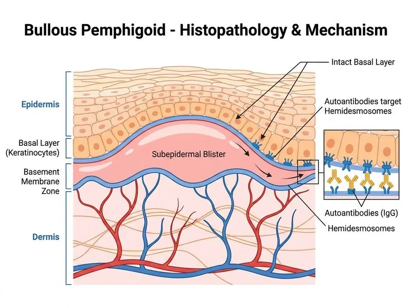 Bullous Pemphigoid diagram