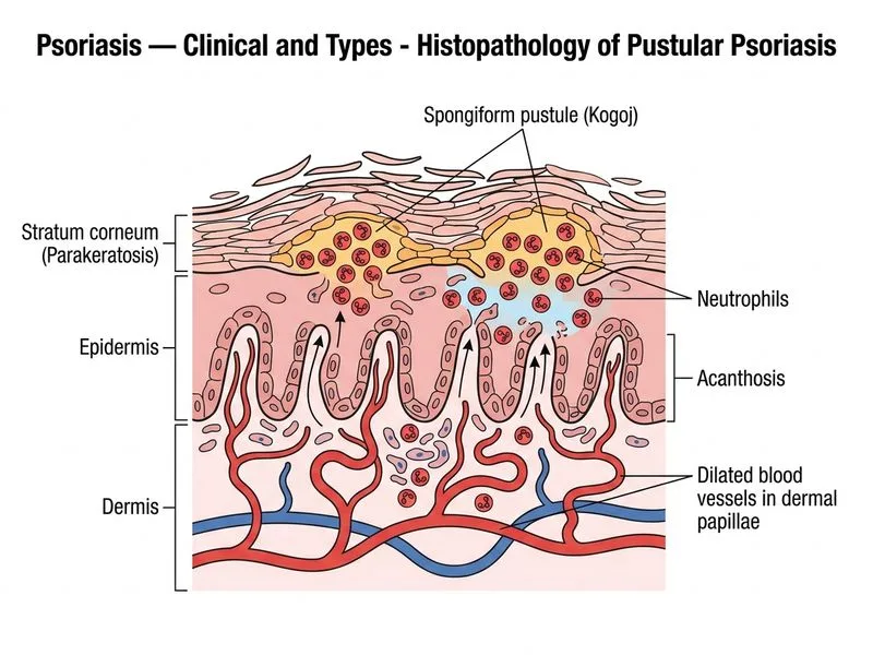 Psoriasis — Clinical and Types diagram