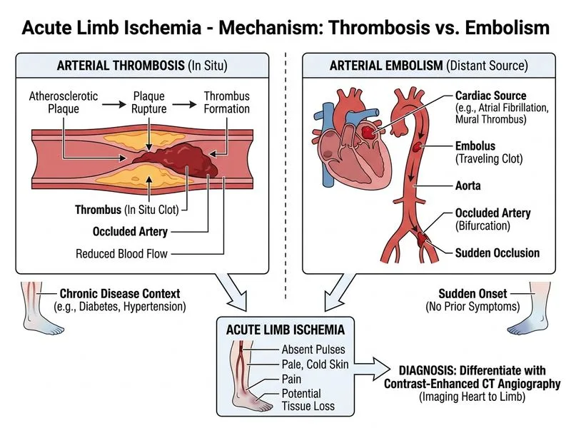 Acute Limb Ischemia diagram