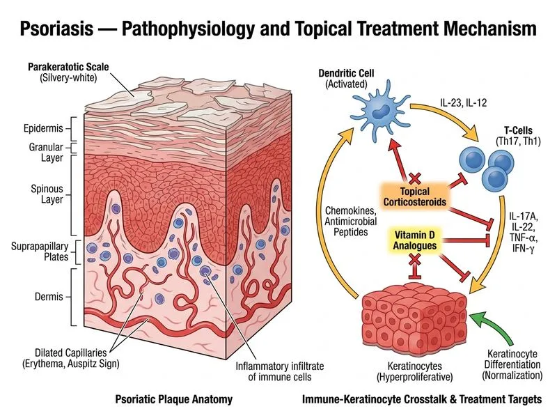 Psoriasis — Clinical and Types diagram