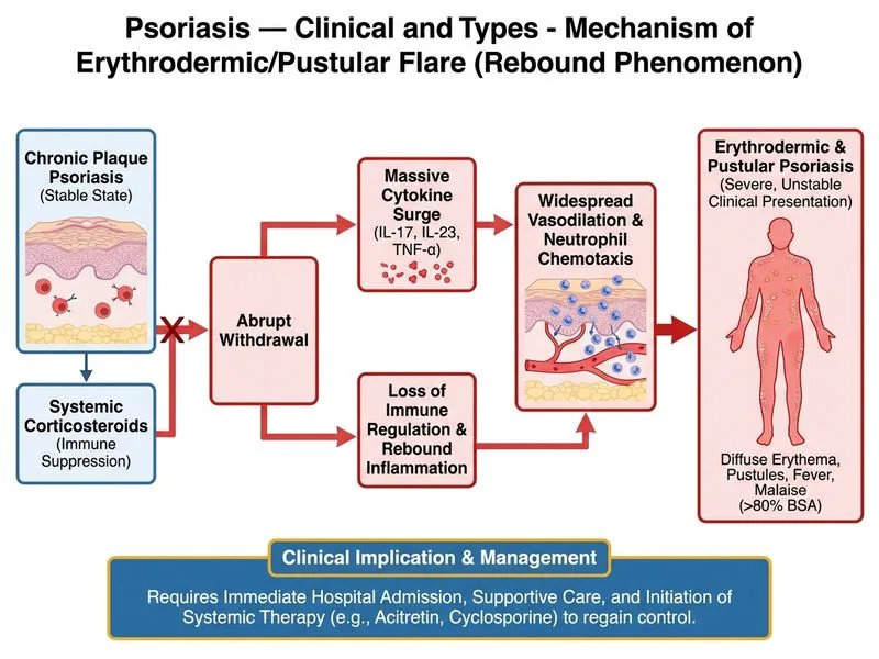 Psoriasis — Clinical and Types diagram