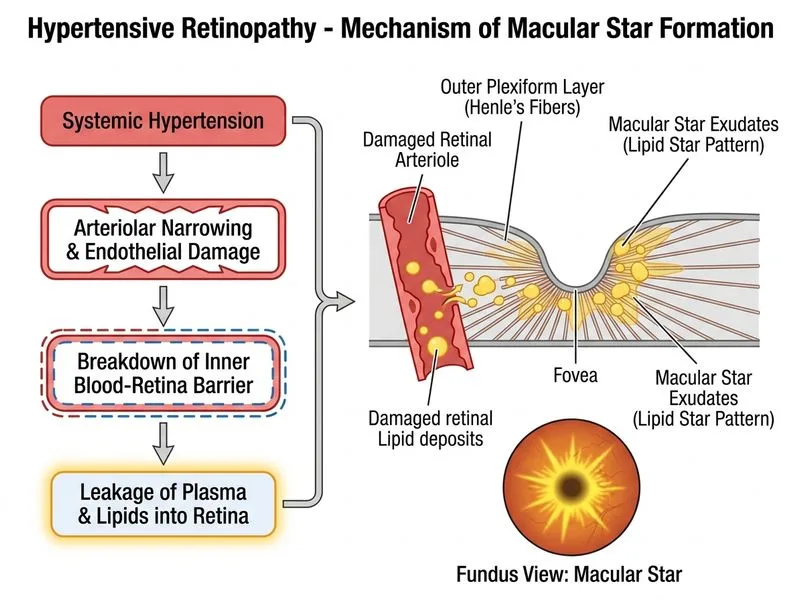 Hypertensive Retinopathy diagram