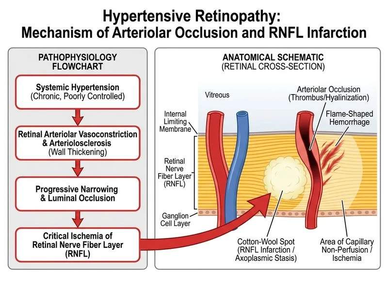Hypertensive Retinopathy diagram