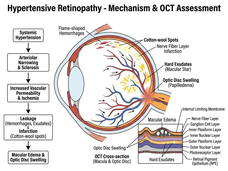 Hypertensive Retinopathy diagram