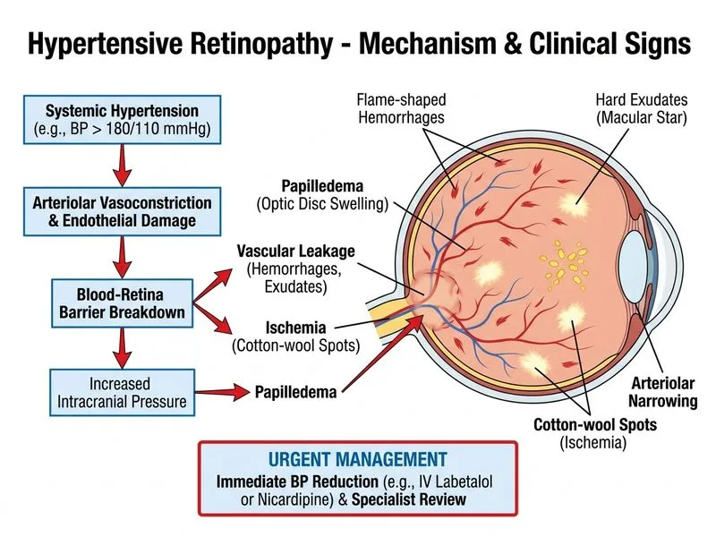 Hypertensive Retinopathy diagram