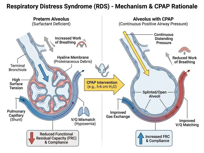 Respiratory Distress Syndrome diagram