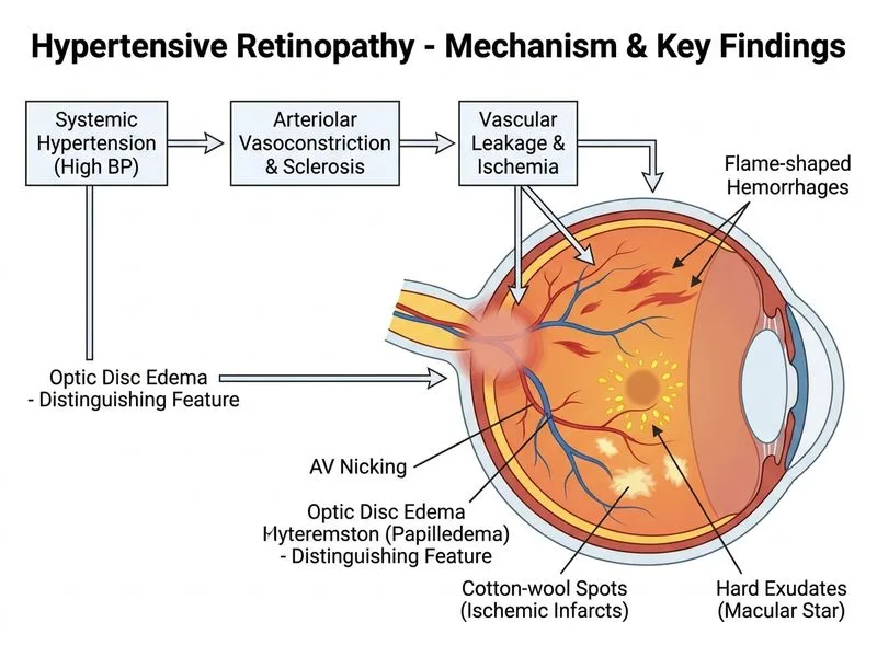 Hypertensive Retinopathy diagram