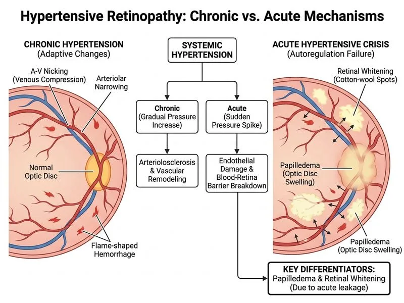 Hypertensive Retinopathy diagram