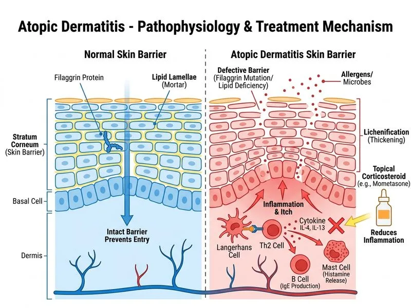 Atopic Dermatitis diagram