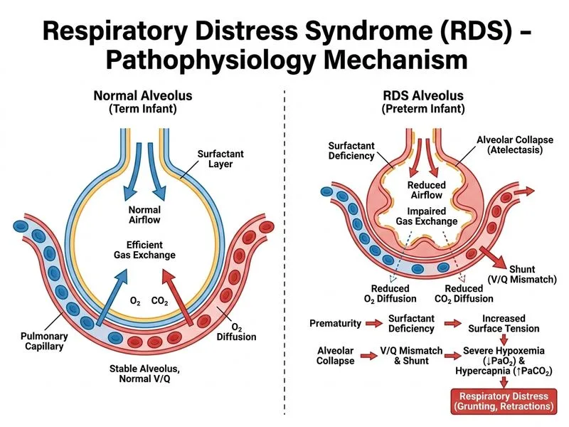 Respiratory Distress Syndrome diagram