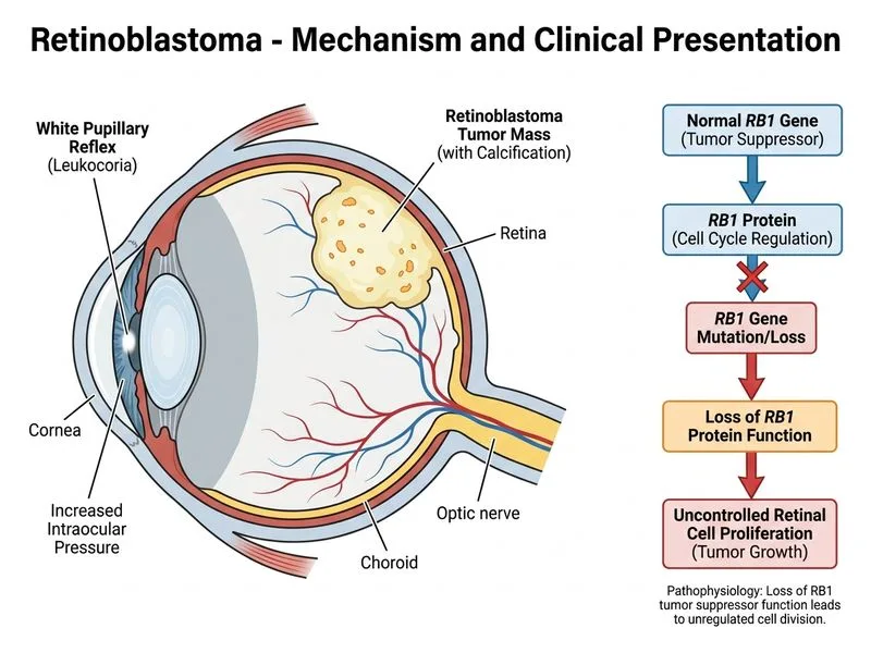 Retinoblastoma diagram