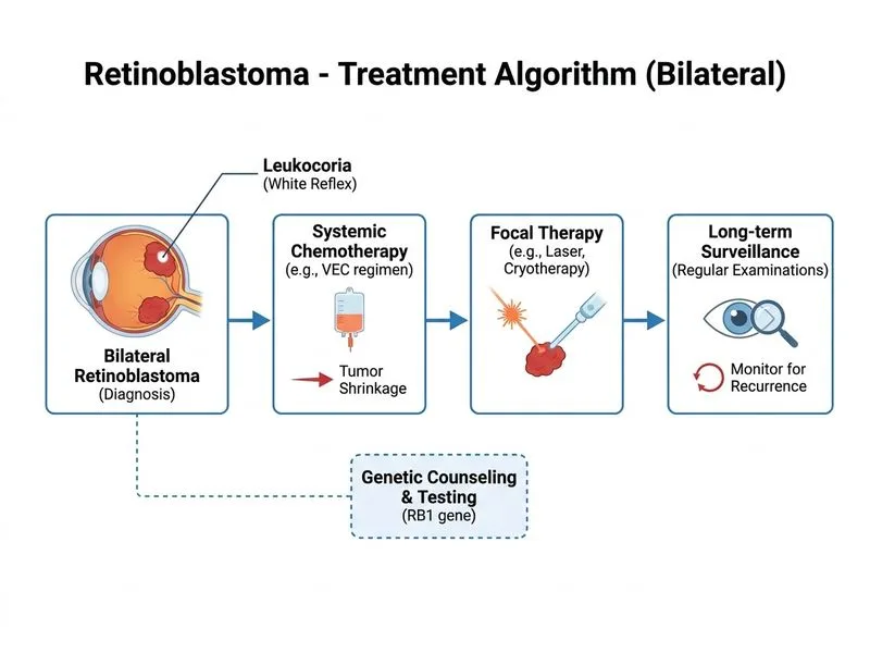 Retinoblastoma diagram