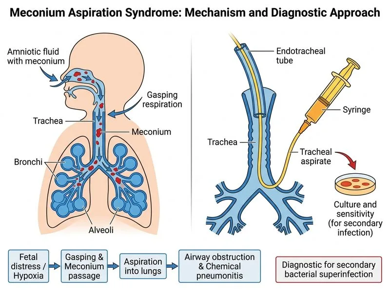 Meconium Aspiration Syndrome diagram