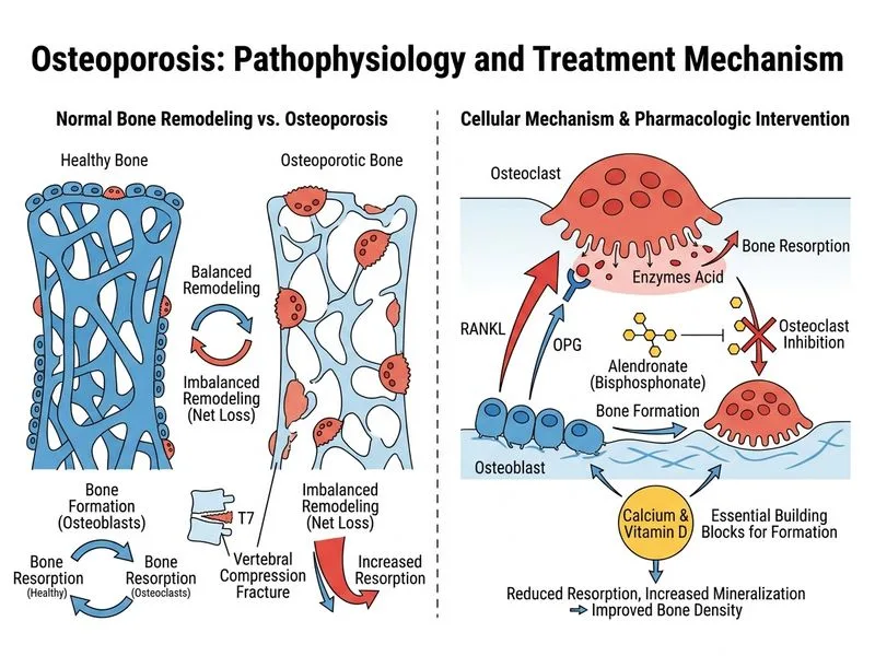 Osteoporosis diagram