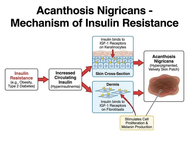 Acanthosis Nigricans diagram