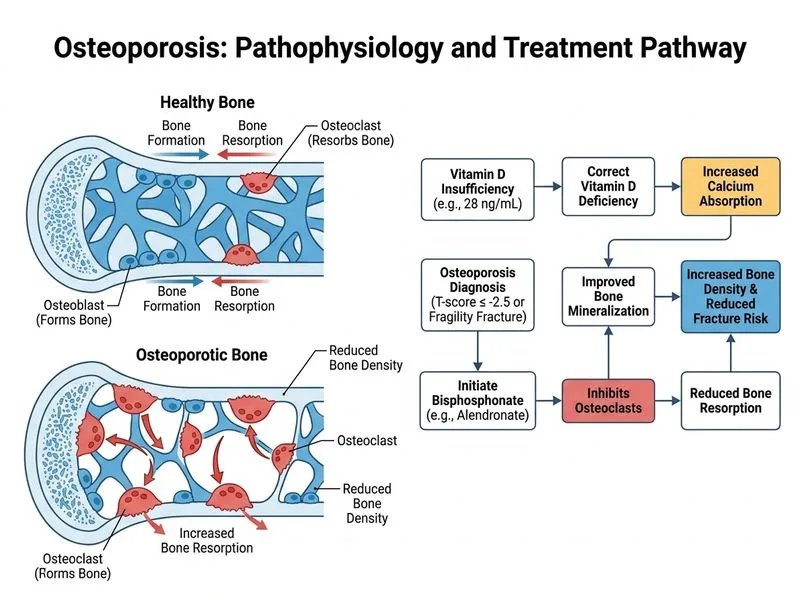 Osteoporosis diagram