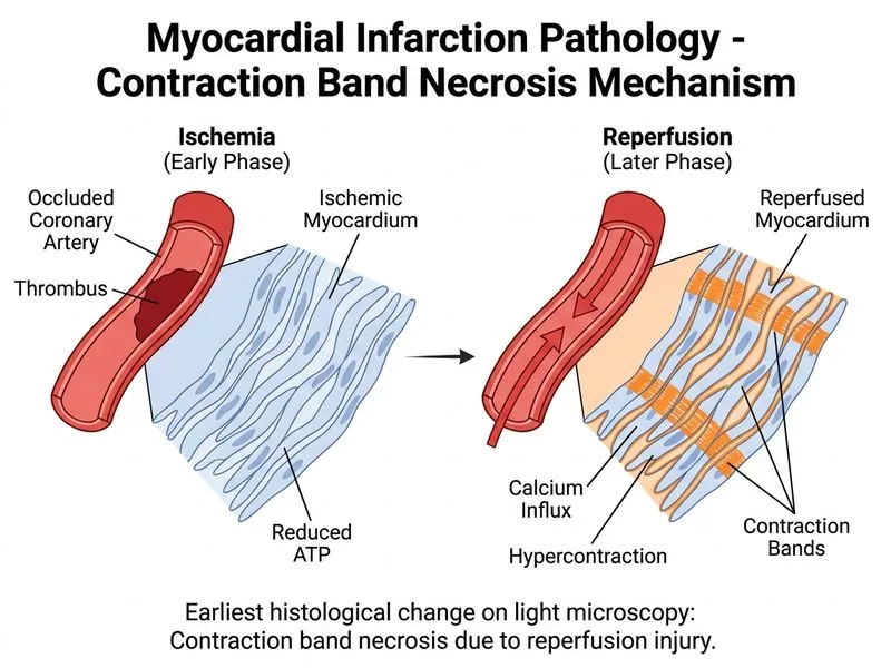 Myocardial Infarction Pathology diagram