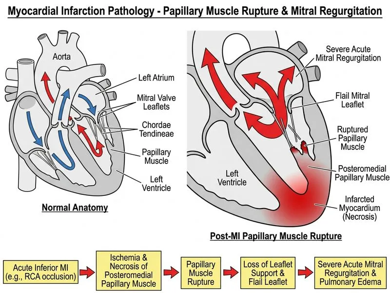 Myocardial Infarction Pathology diagram