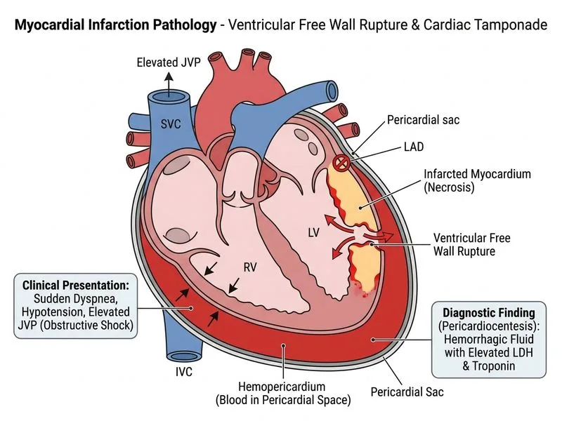 Myocardial Infarction Pathology diagram