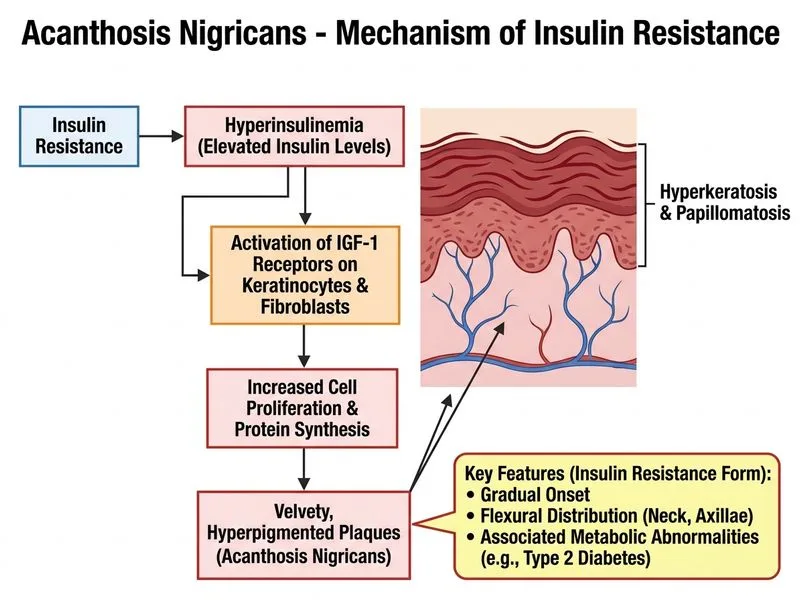 Acanthosis Nigricans diagram