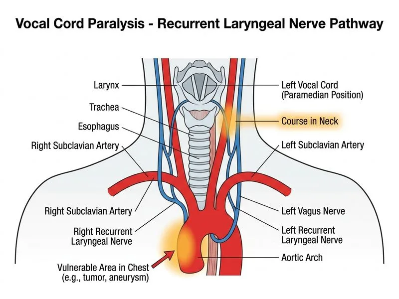 Vocal Cord Paralysis diagram