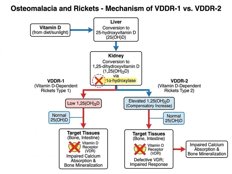 Osteomalacia and Rickets diagram