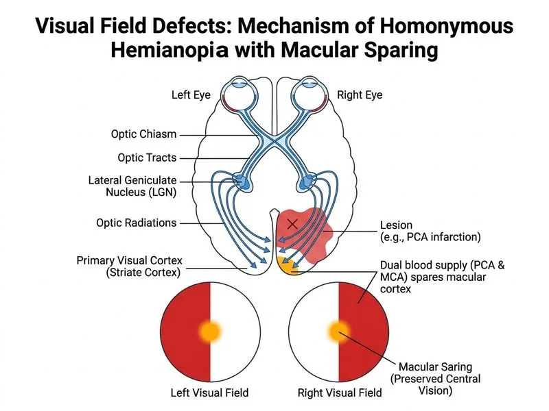 Visual Field Defects diagram