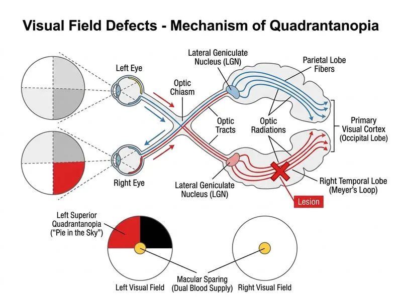 Visual Field Defects diagram