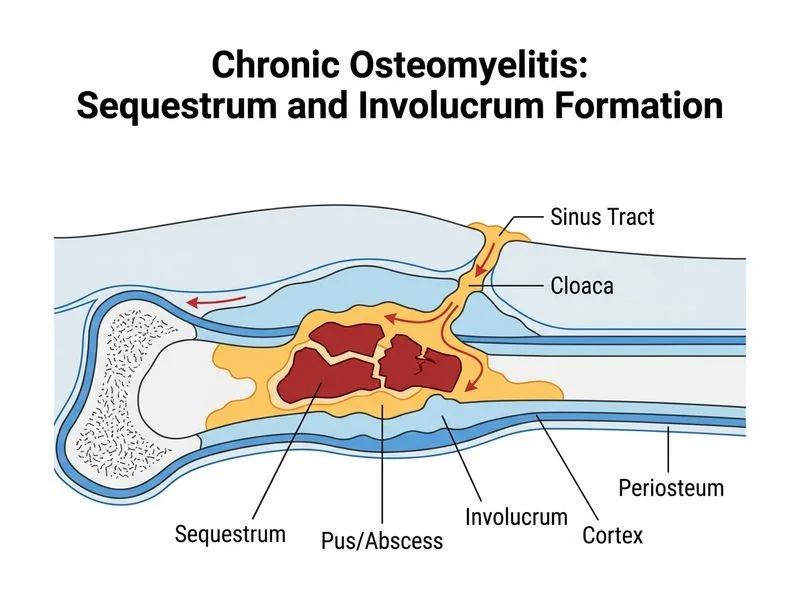 Osteomyelitis diagram