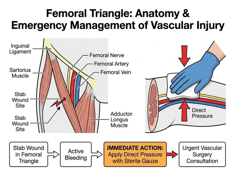 Femoral Triangle diagram