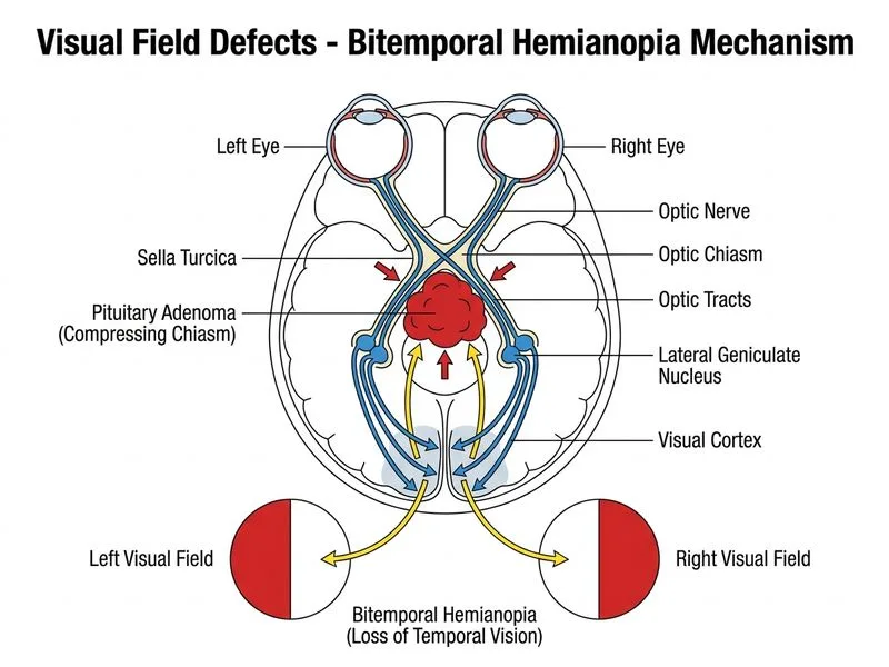 Visual Field Defects diagram