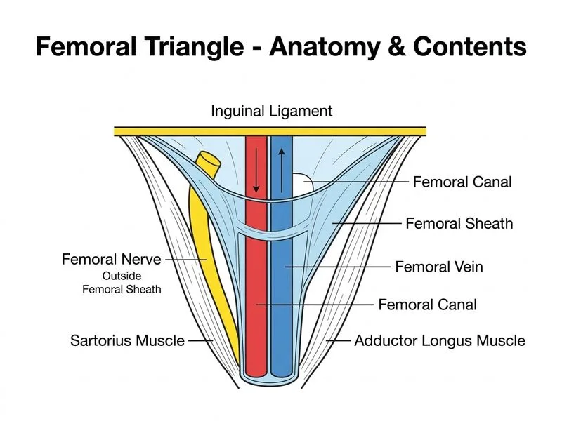 Femoral Triangle diagram