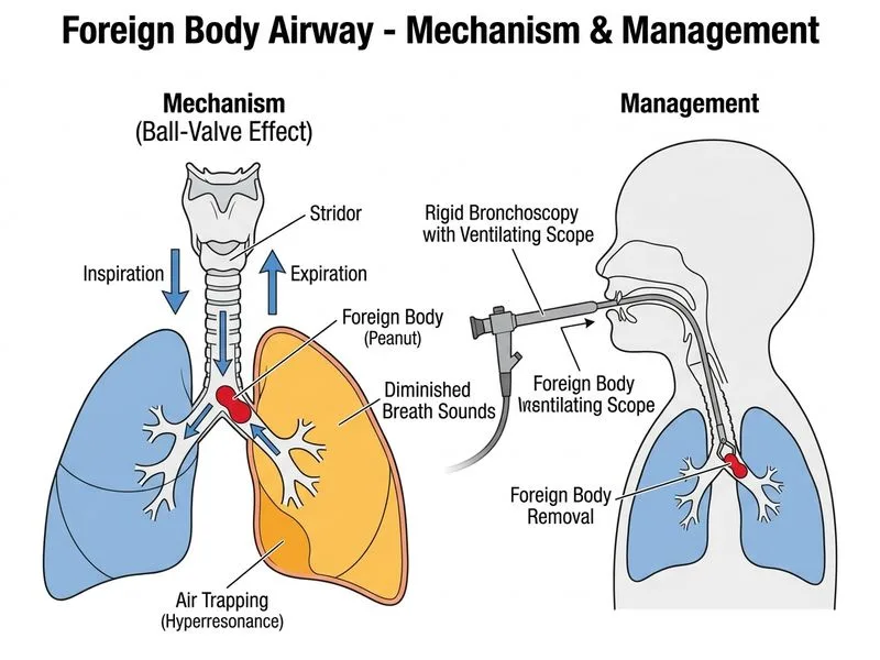 Foreign Body Airway diagram