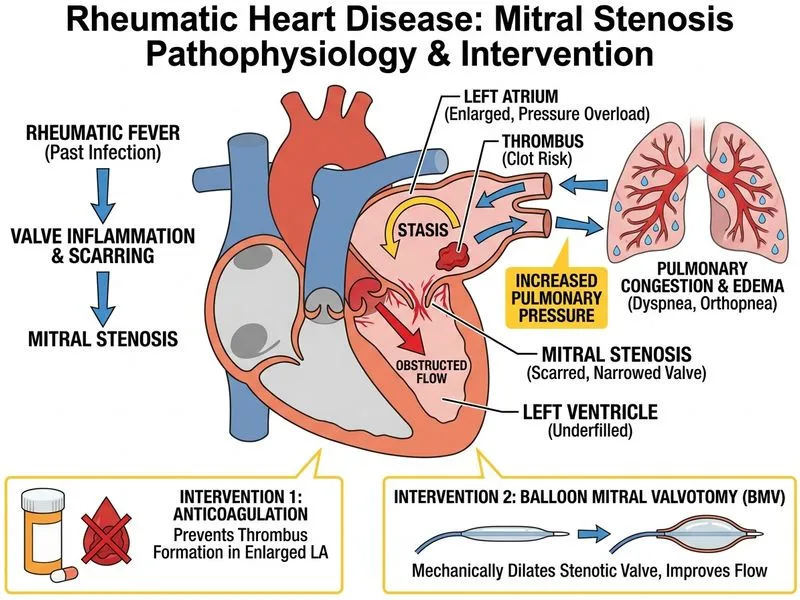 Rheumatic Heart Disease diagram