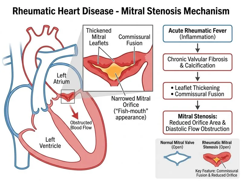 Rheumatic Heart Disease diagram
